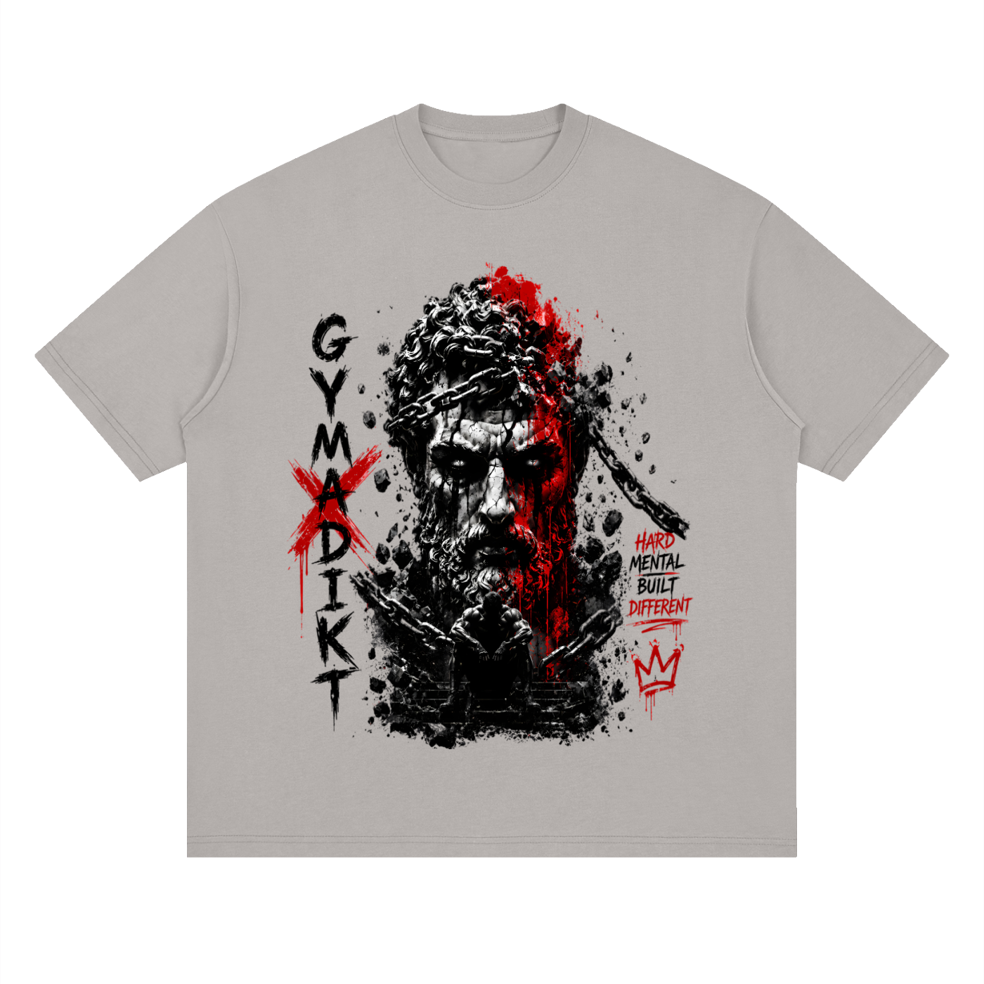 GYMADIKT Chains of Discipline Oversized Gym T-Shirt