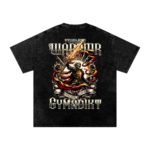 Fearless Warrior Gymshirt – Unyielding Courage Vintage Washed Tee