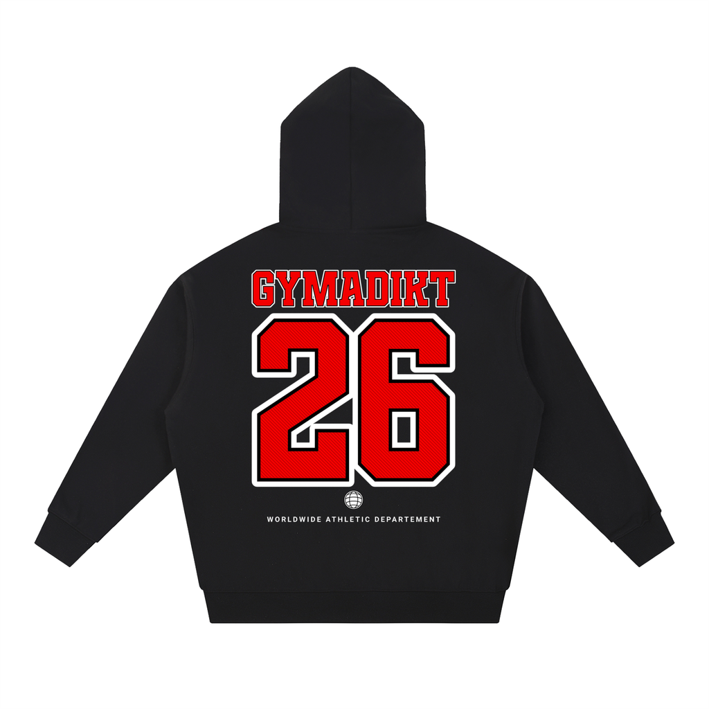 GYMADIKT 26 Worldwide Athletic Department Oversized Hoodie