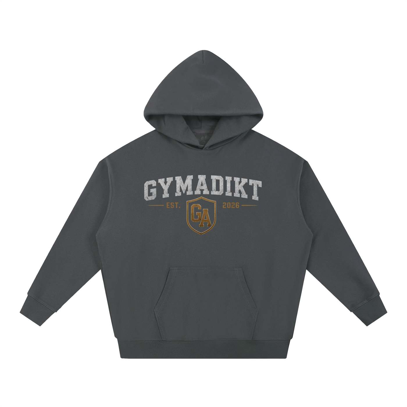 GYMADIKT Iron Mind Iron Body Oversized Hoodie