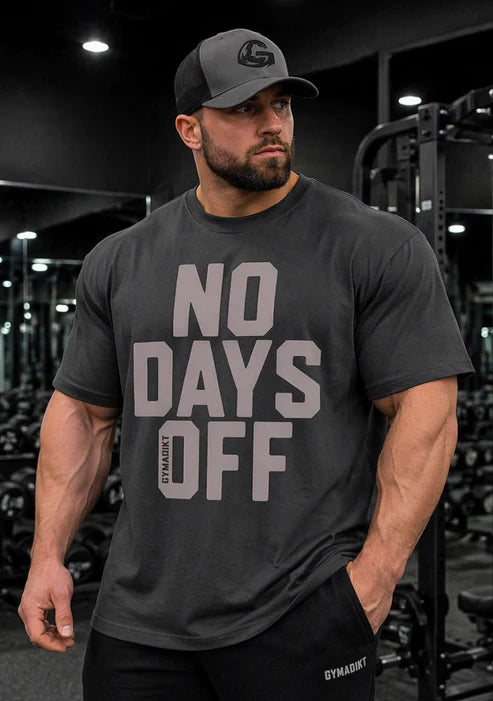 GYMADIKT “NO DAYS OFF” Oversized T-Shirt