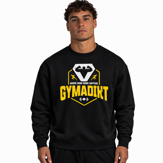 GYMADIKT Oversized Gym Jumper – Power Training Streetwear