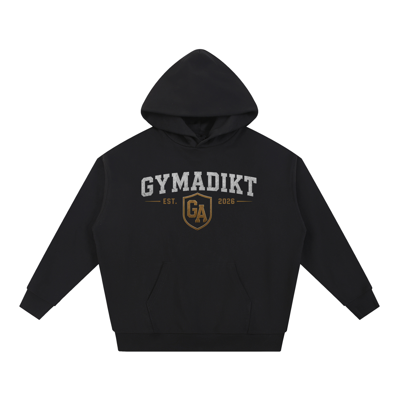 GYMADIKT Iron Mind Iron Body Oversized Hoodie